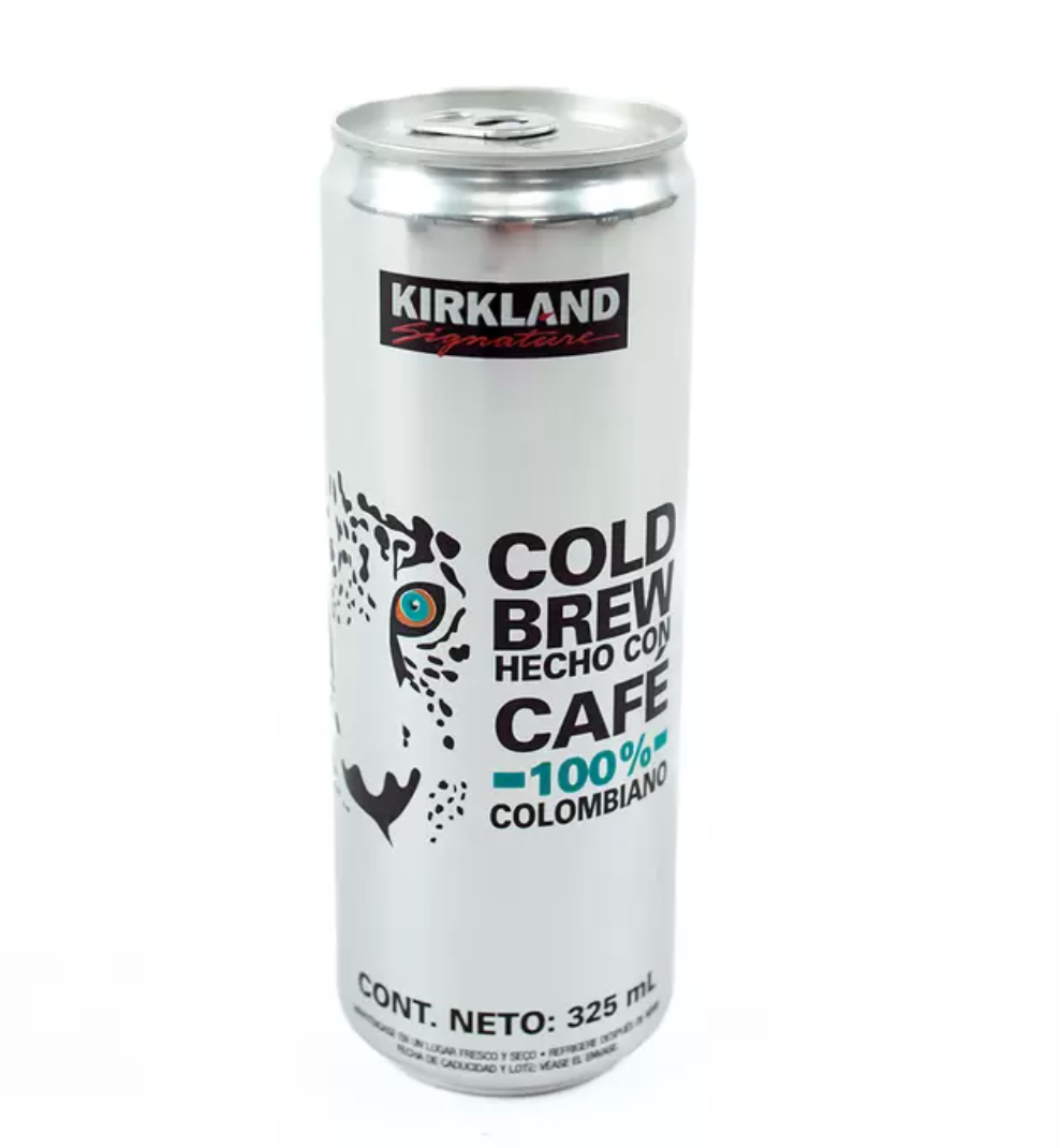 Kirkland Signature Cold Brew 100% Café Colombiano 12 Latas de 325 ml - .