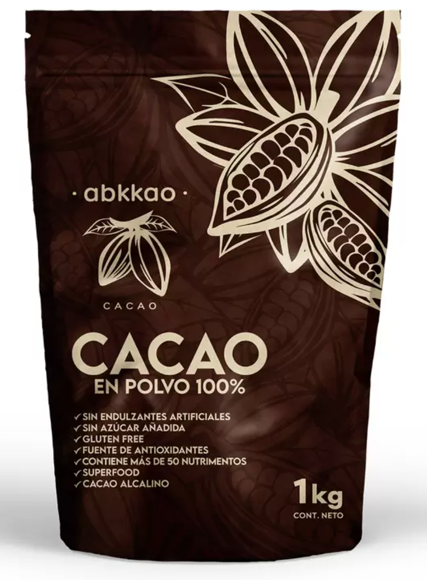 Abkkao Cacao en Polvo 100% Natural 1 kg