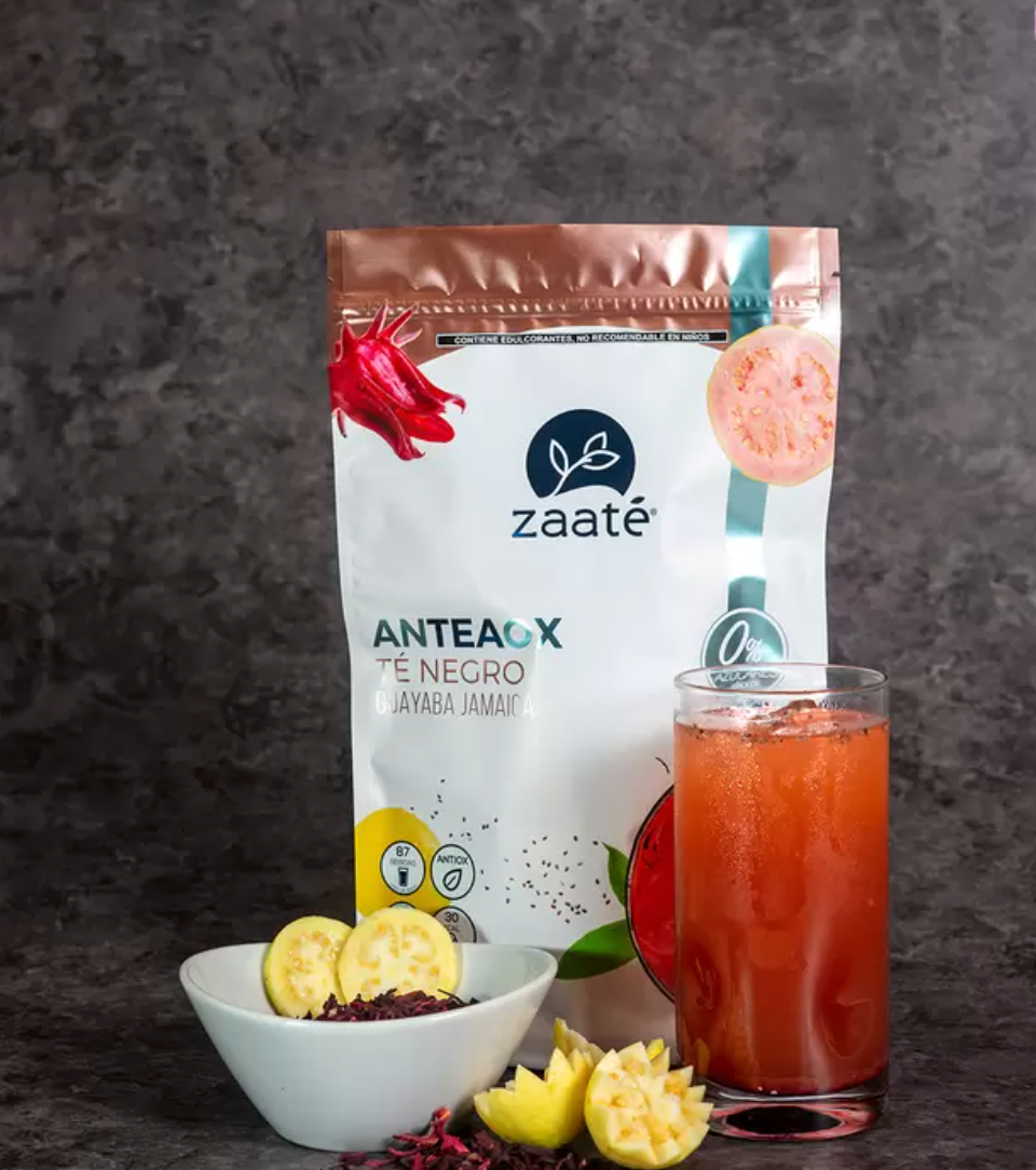 Zaaté Té Negro Guayaba Jamaica 0 Azúcar 700 gr - .