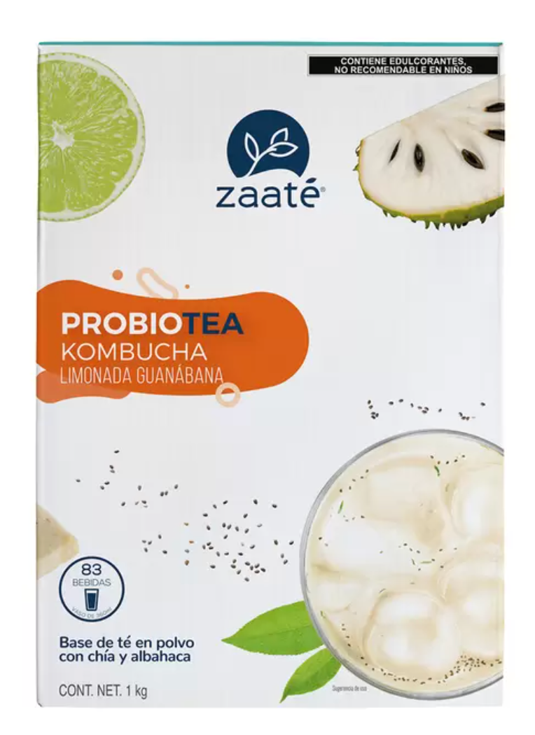 Zaaté Té Verde kombucha Limonada Guanábana Chía 1 kg - .