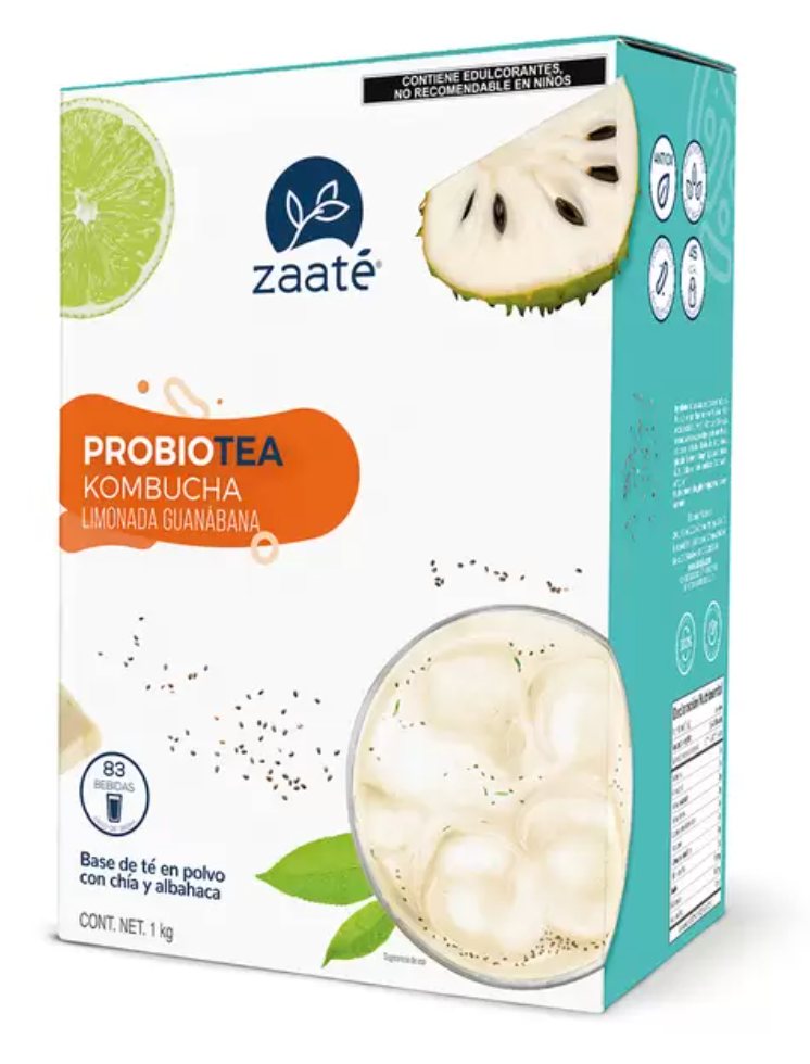 Zaaté Té Verde kombucha Limonada Guanábana Chía 1 kg - .