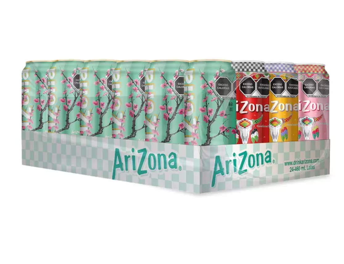 Arizona Té Sabores Surtidos 24 latas de 460 ml - .