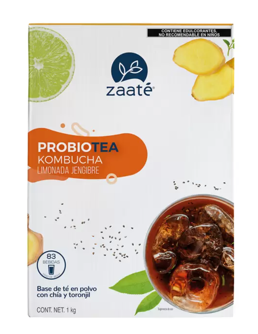 Zaaté Kombucha Té Verde Tisana Limonada Jengibre Chía 1 kg - .