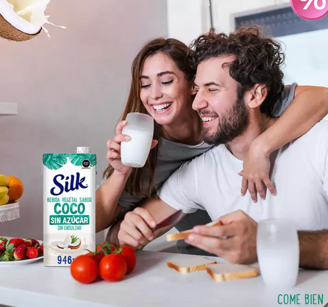 Silk Bebida Vegetal Sabor Coco Sin Azúcar 6 piezas de 946 ml - .
