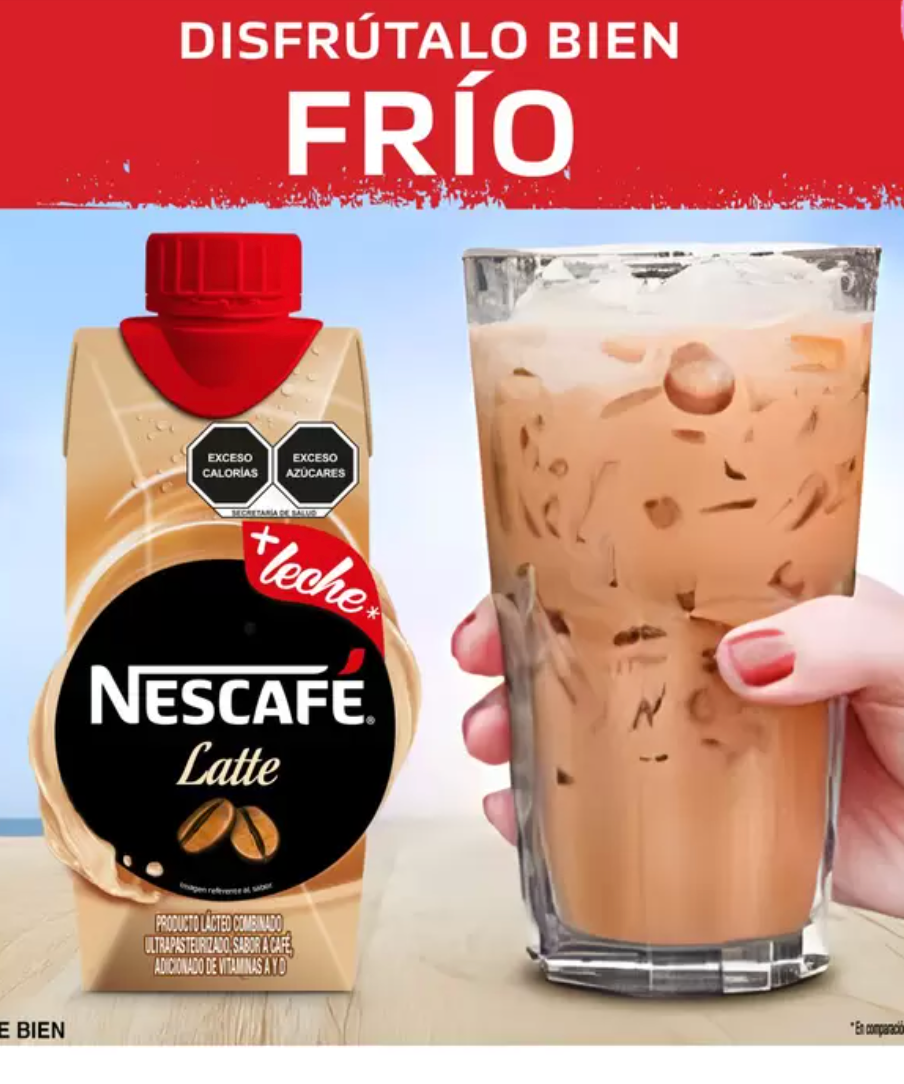 Nescafé Bebida Latte 12 pzs de 330 ml - .