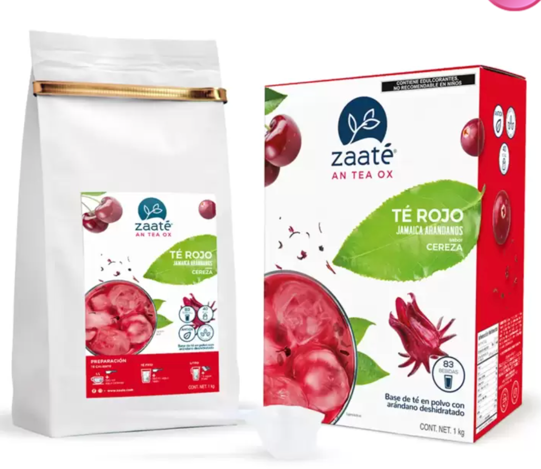 Zaaté Té Rojo Tisana Jamaica Arándano Sabor Cereza 1 kg - .