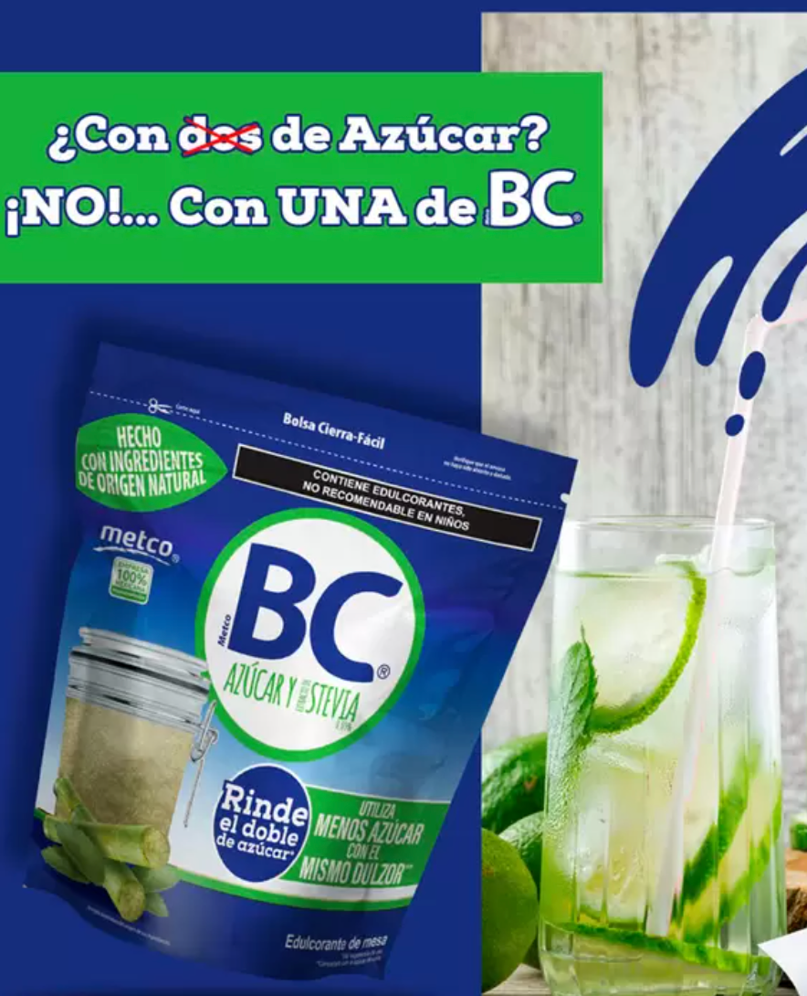 BC Azúcar y Extracto de Stevia 3.25 kg - KOZ