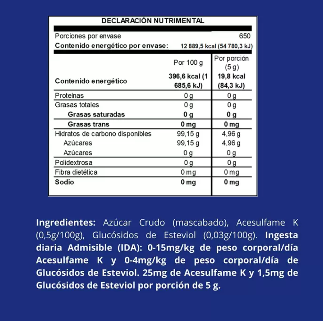 BC Azúcar y Extracto de Stevia 3.25 kg - KOZ