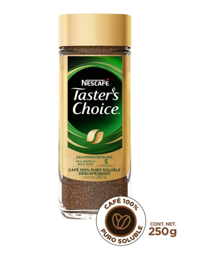 Taster's Choice Café Soluble Descafeinado 250 grs - .