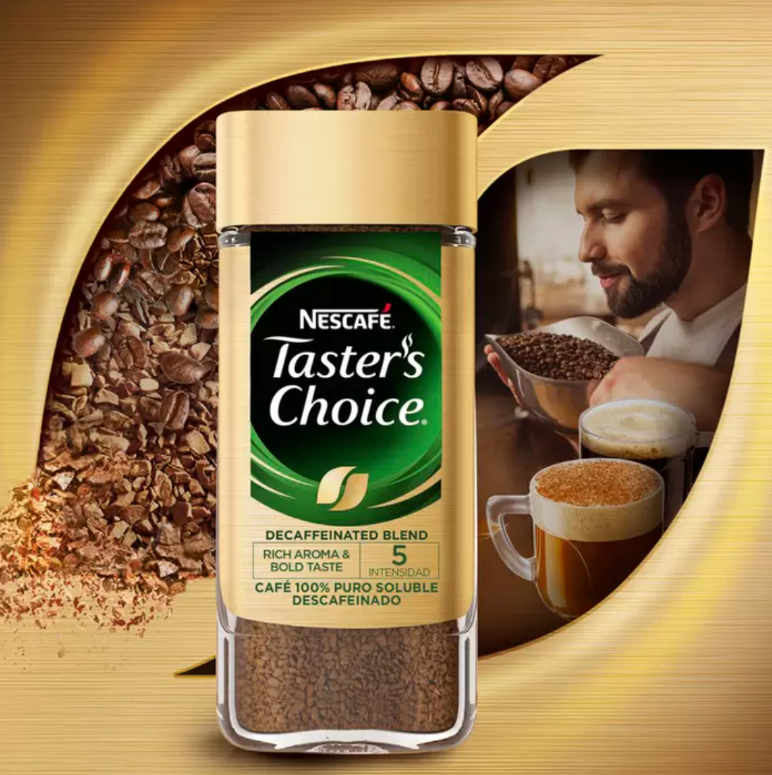 Taster's Choice Café Soluble Descafeinado 250 grs - .