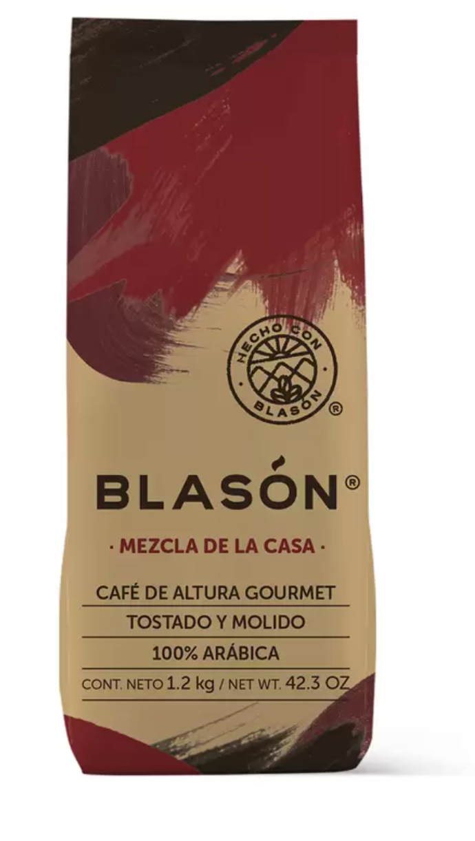 Blasón Mezcla De La Casa Café Tostado Molido 1.2 kg - .