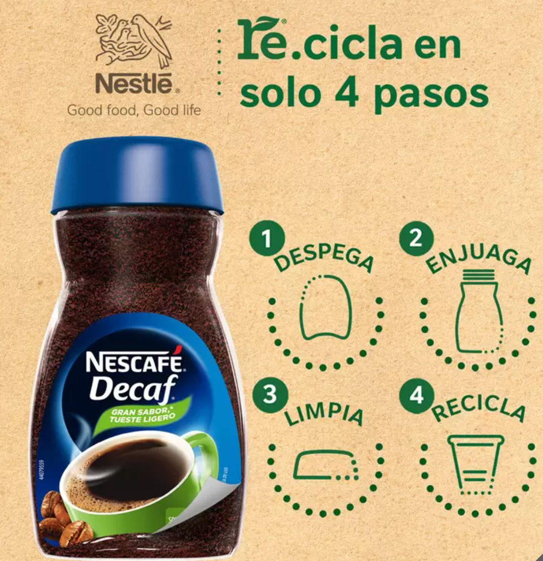 Nescafé Decaf Café Soluble Descafeinado 300 grs