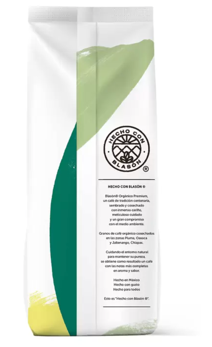 Blasón Café Orgánico en Grano 1 kg - .