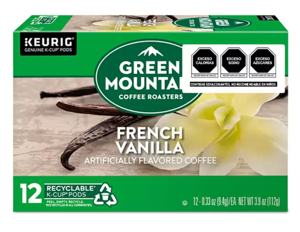 Keurig, Green Mountain Coffee Roasters French Vanilla, 72 Cápsulas K-Cup - KOZ