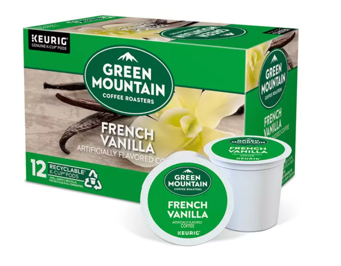 Keurig, Green Mountain Coffee Roasters French Vanilla, 72 Cápsulas K-Cup - KOZ