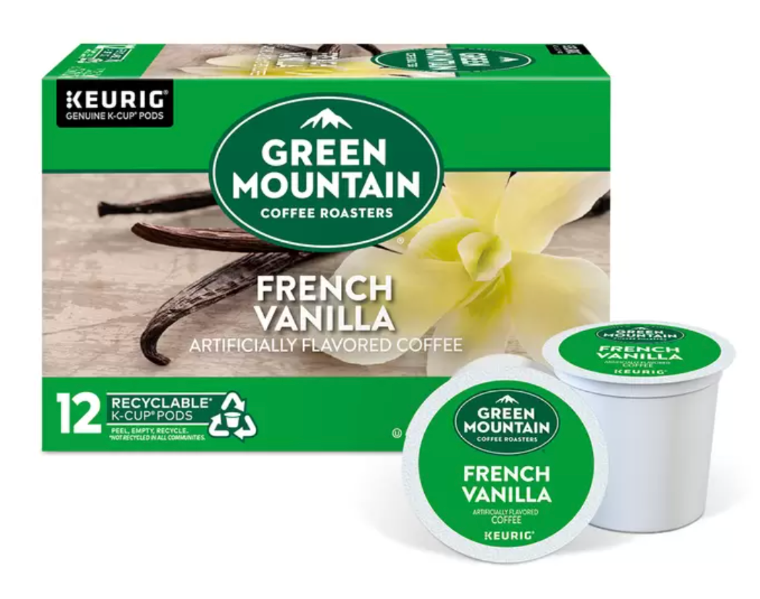 Keurig, Green Mountain Coffee Roasters French Vanilla, 72 Cápsulas K-Cup - .