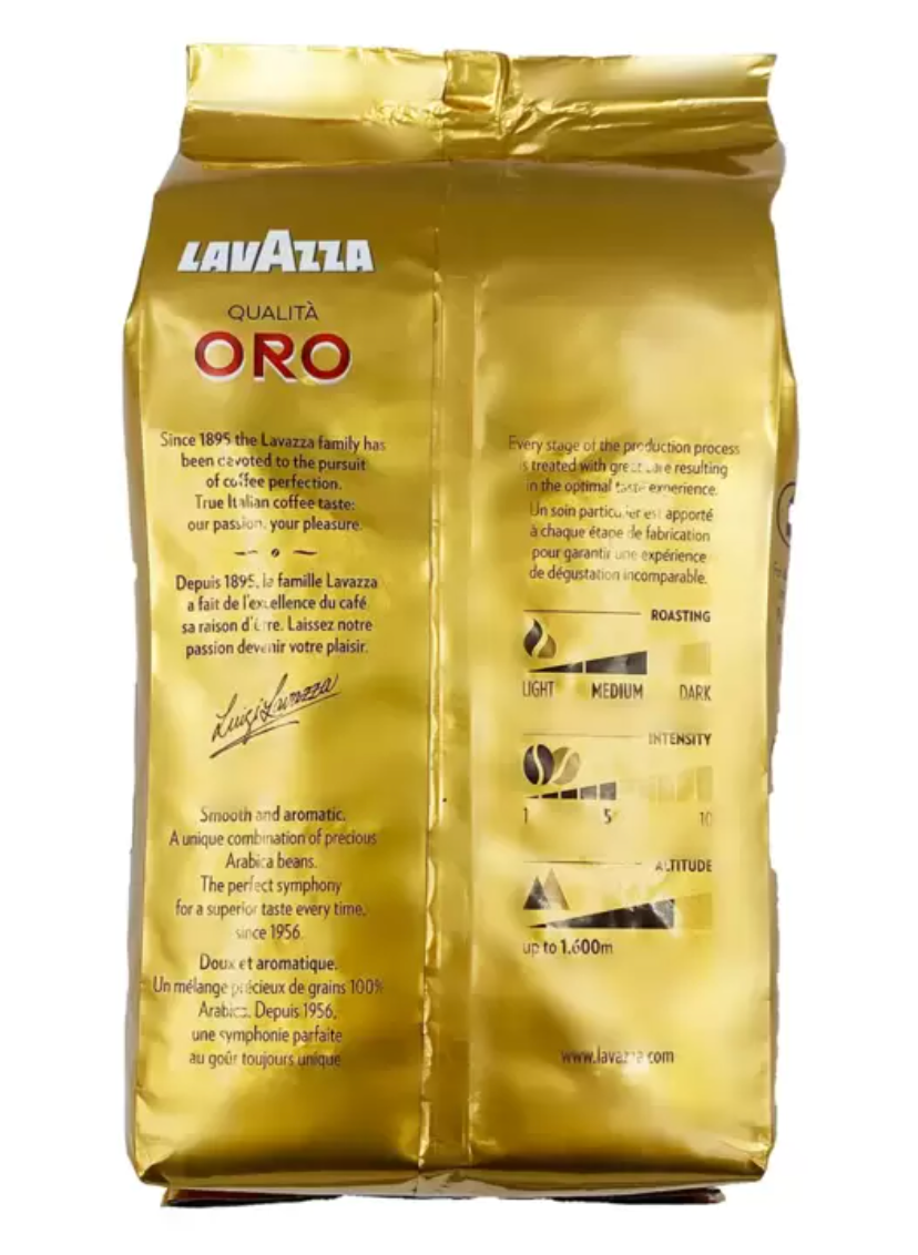 Lavazza Café Qualitá Oro En Grano Entero 1 kg - .