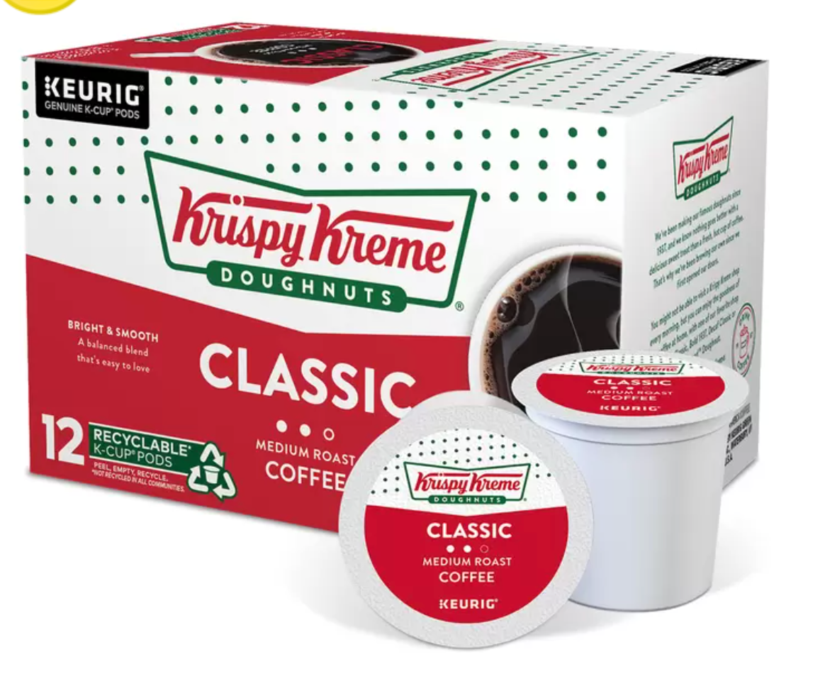 Keurig, Krispy Kreme Classic, 72 cápsulas K-Cup - KOZ