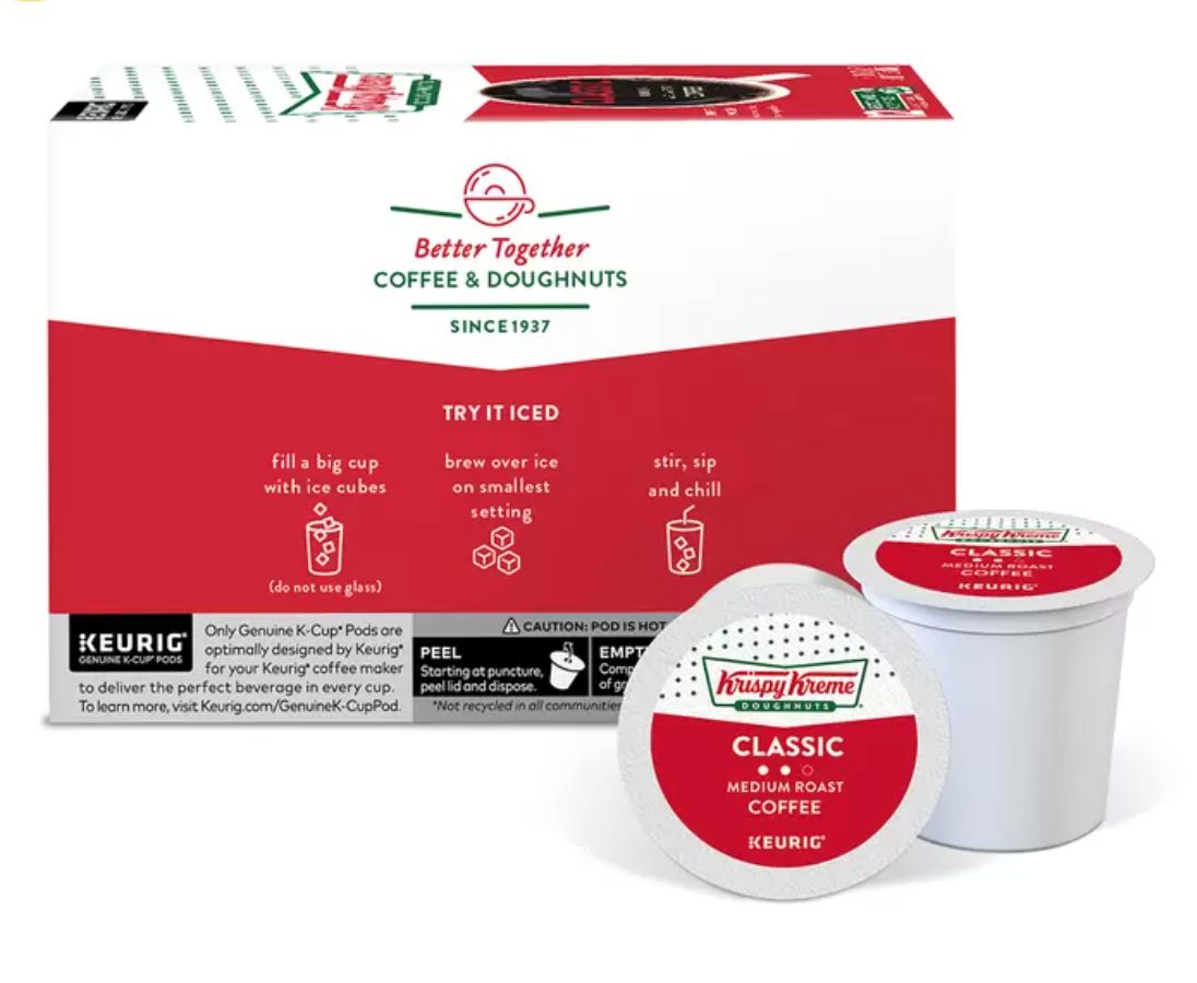 Keurig, Krispy Kreme Classic, 72 cápsulas K-Cup - KOZ