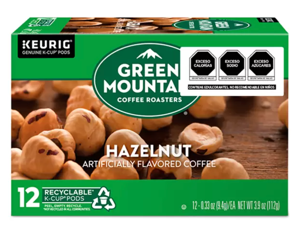 Keurig, Green Mountain Coffee Roasters Hazelnut, 72 cápsulas K-Cup - .