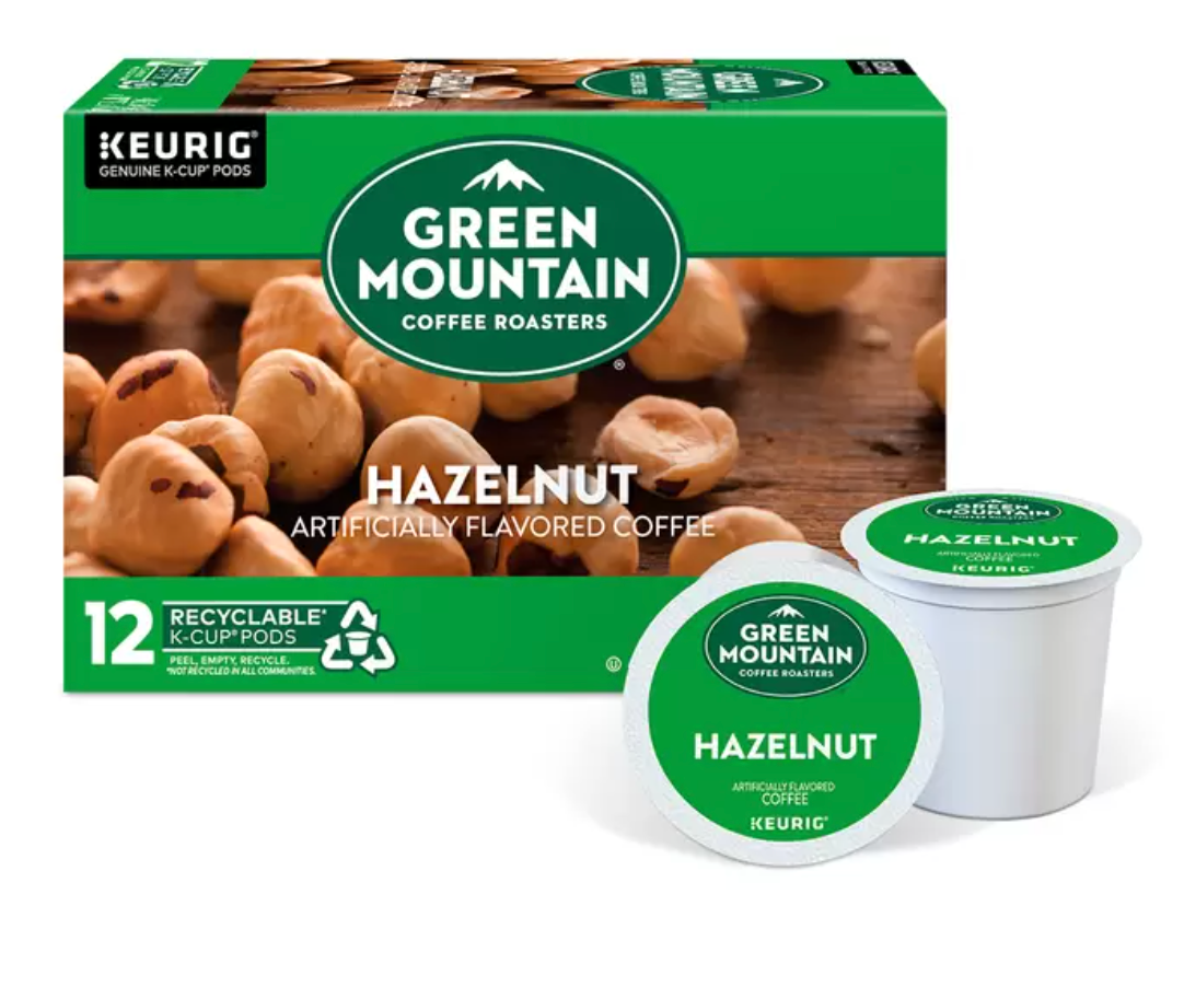 Keurig, Green Mountain Coffee Roasters Hazelnut, 72 cápsulas K-Cup - .