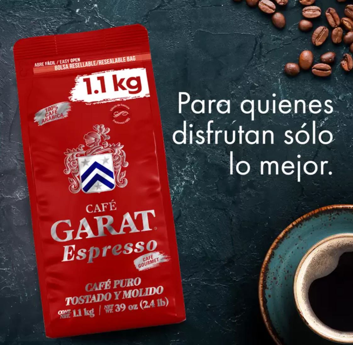 Garat Café Espresso Molido 1.1 kg - .