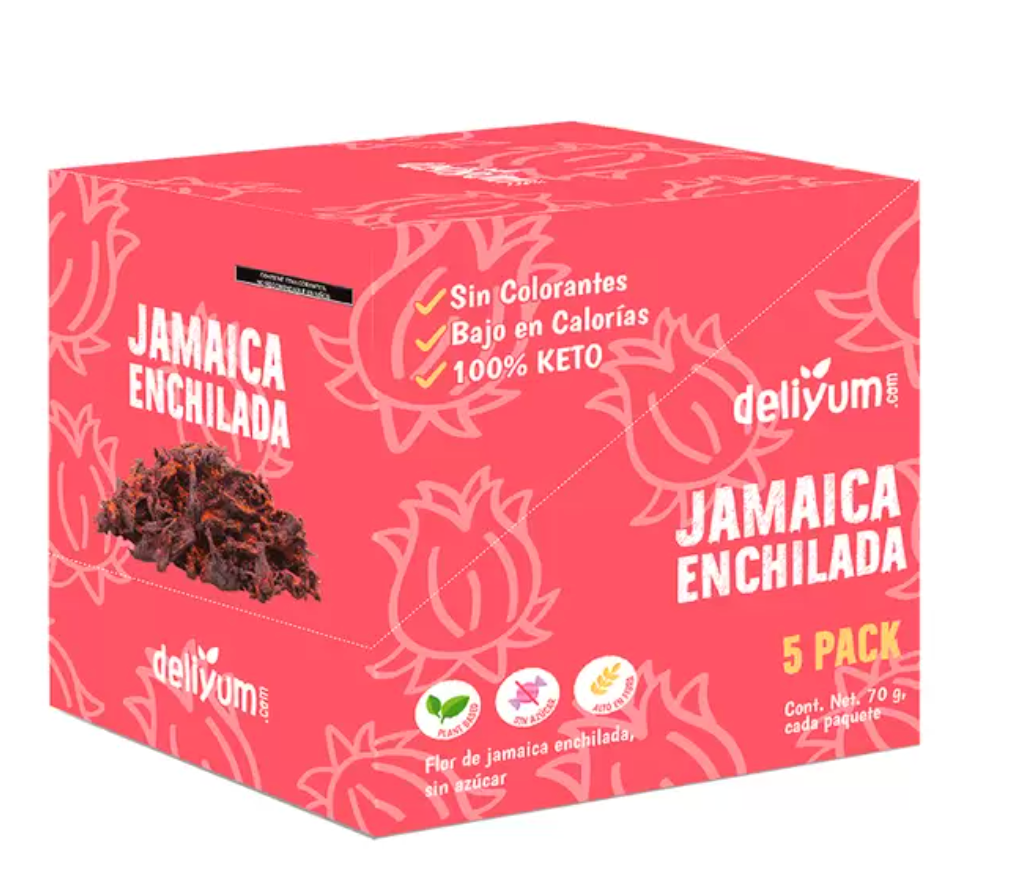 Deliyum.com Jamaica Enchilada Deshidratada 5 pzas de 70grs - KOZ