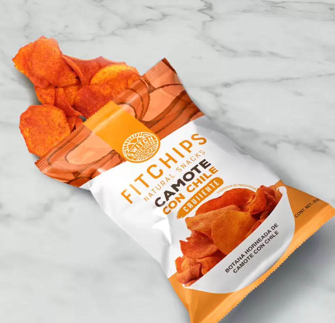 Fitchips Botana Horneada de Vegetales con Chile 12 pzas de 30 grs - .
