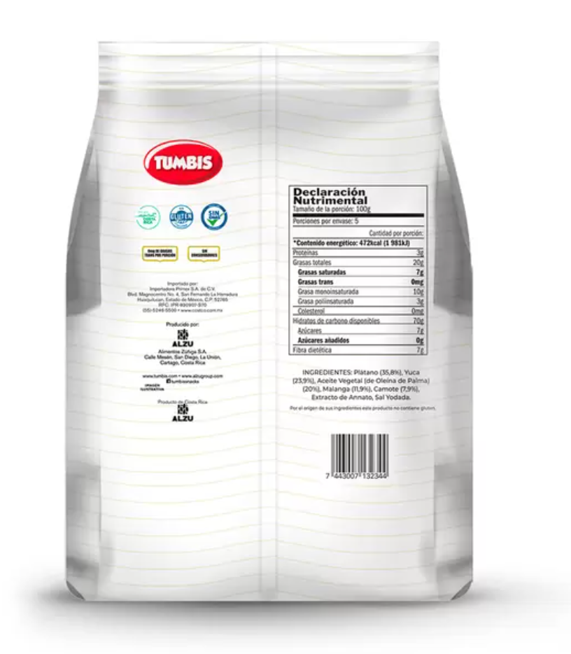 Tumbis Natumix Botana Surtida 500 grs - .