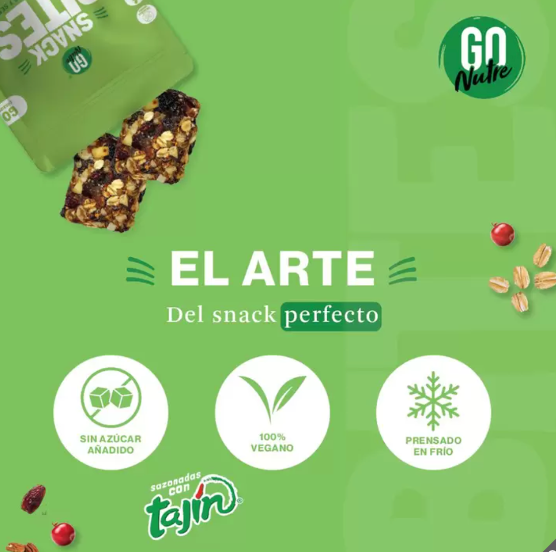 Go Nutre Snack Bites de Frutas y Semillas Sazonadas con Tajín 780 grs - KOZ