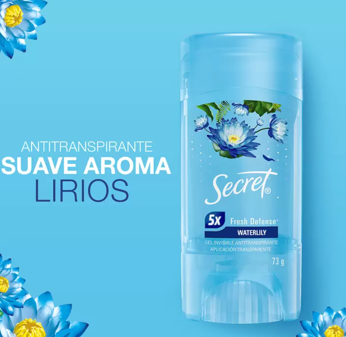 Secret Waterlily Antitranspirante 4 piezas de 73 grs - KOZ