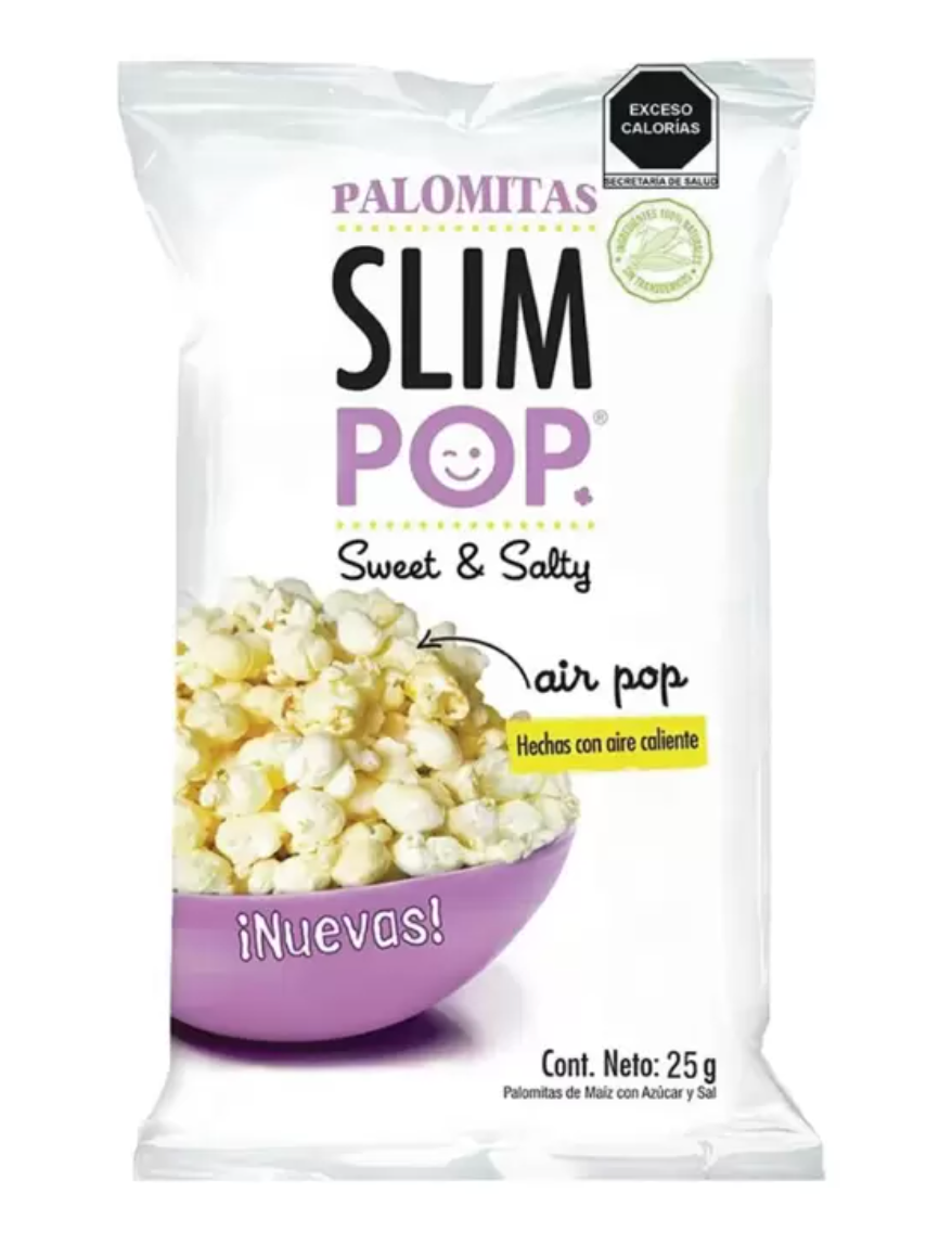 Slim Pop Palomitas Surtidas 20 pzas de 18 g y 4 pzas de 25 grs