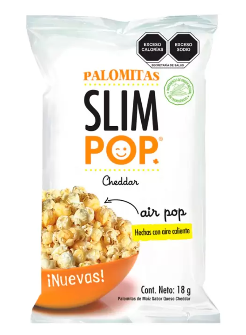 Slim Pop Palomitas Surtidas 20 pzas de 18 g y 4 pzas de 25 grs