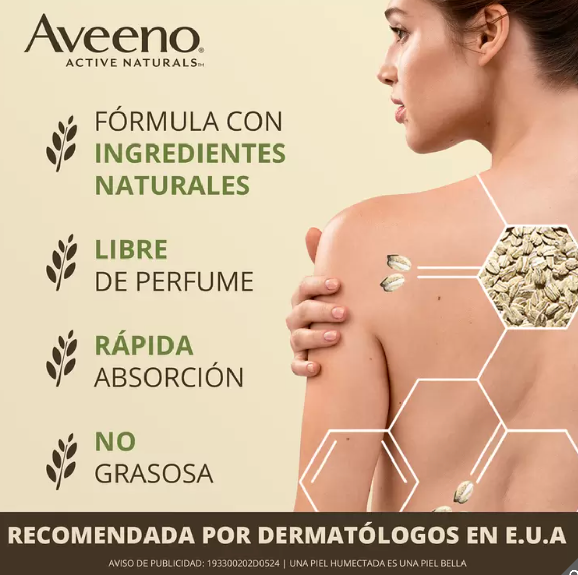 Aveeno Crema Corporal 2 piezas de 591 ml - .