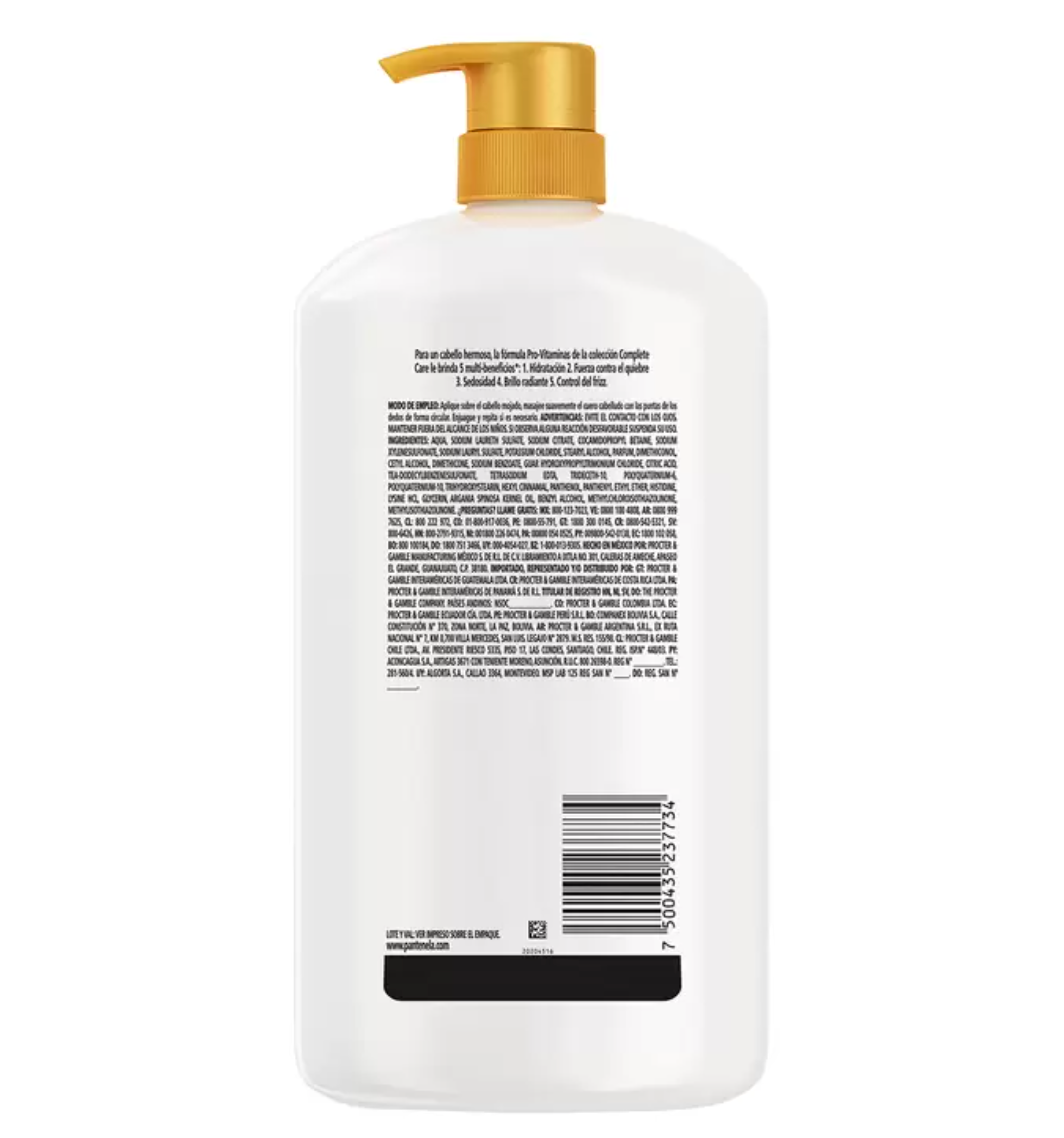 Pantene Pro-V Shampoo Complete Care Multi-Beneficios 1 L - .