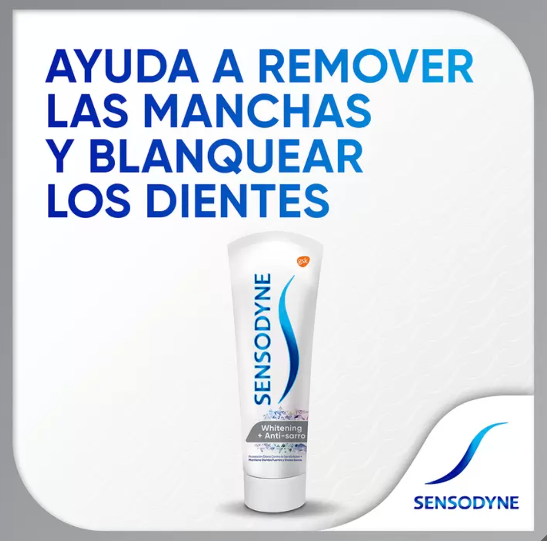 Sensodyne Pasta Dental Blanqueadora Antisarro 5 piezas de 113 grs - KOZ
