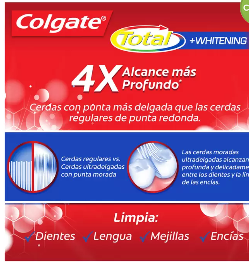 Colgate Cepillos de Dientes Total Whitening 8 piezas - KOZ