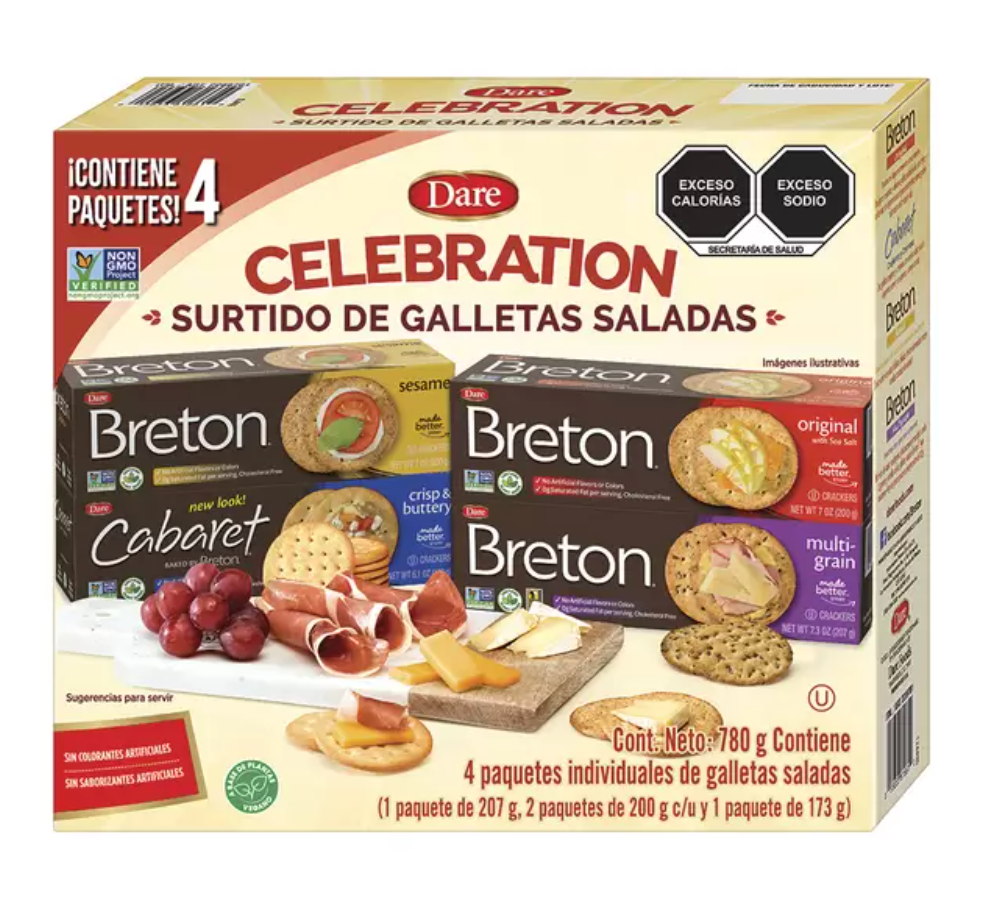 Dare Surtido de Galletas Saladas 780 grs - .