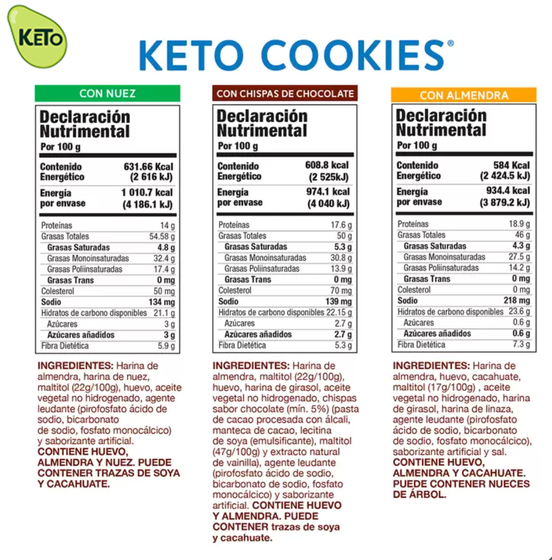 Taifelds Galletas Keto 480 grs - KOZ
