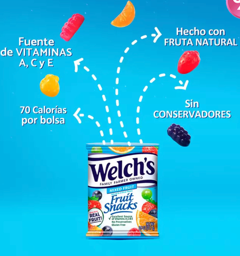 Welch's Gomitas Hechas con Fruta Natural 66 pzas de 22.7 grs - KOZ