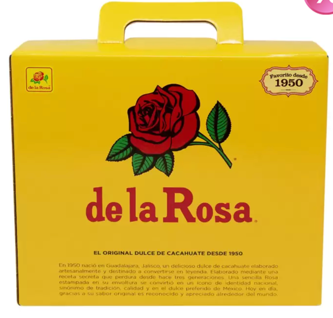 De La Rosa Mazapán Dulce de Cacahuate 40 piezas de 50 grs - KOZ