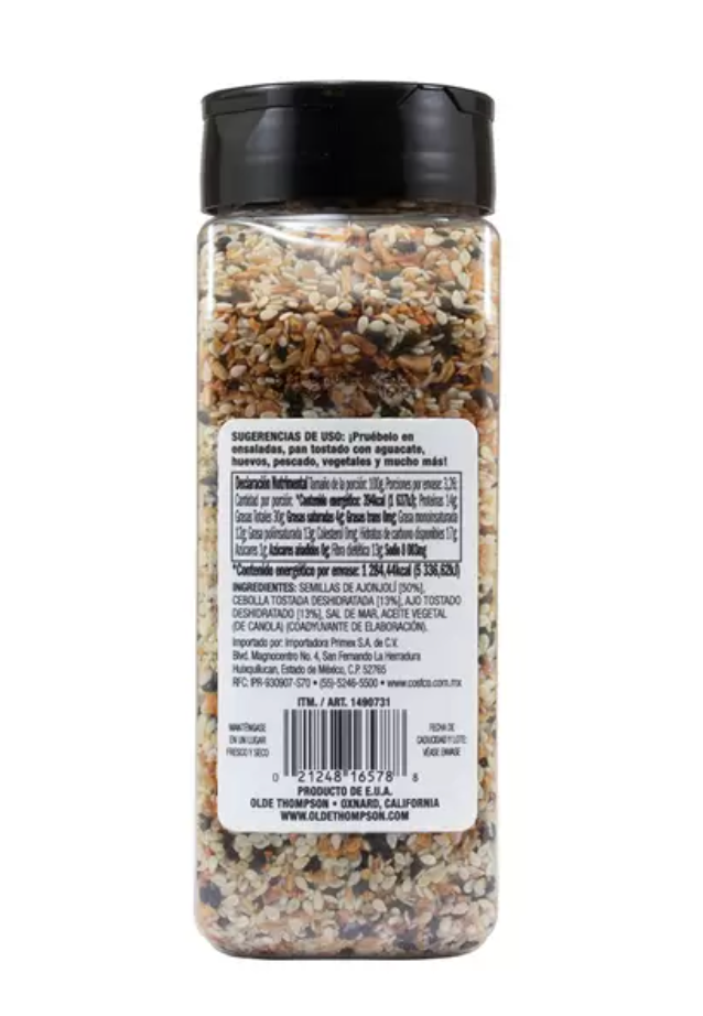 Olde Thompson Everything Bagel Sazonador 326 grs - .