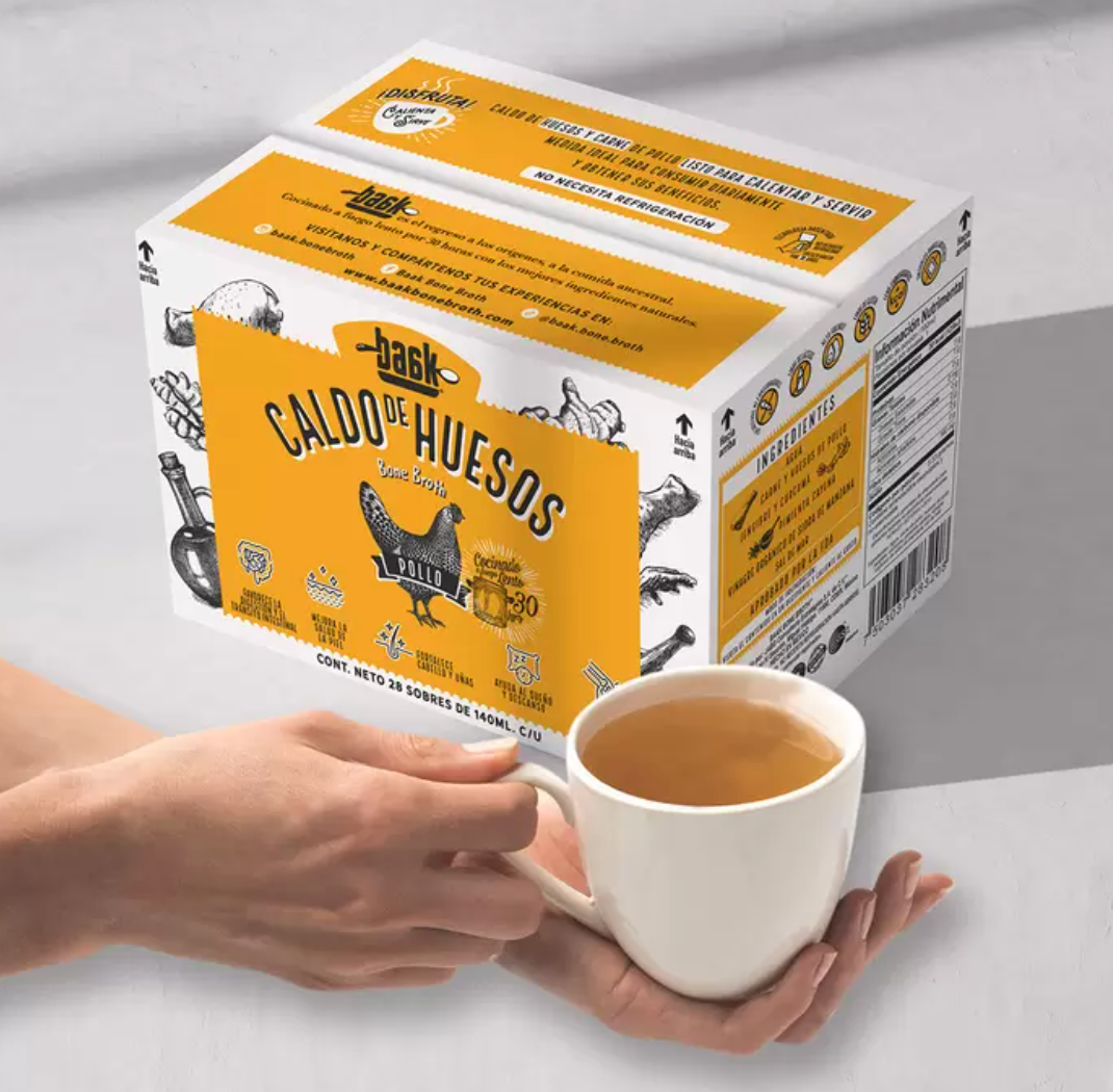 Baak Caldo de Huesos 28 piezas de 140 ml - .