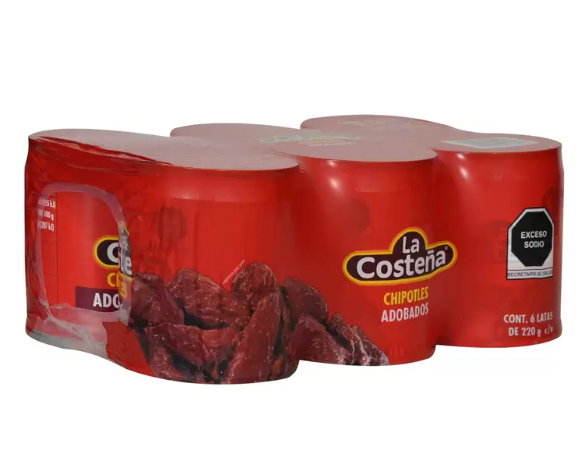 La Costeña Chiles Chipotles 6 piezas de 220 grs - KOZ