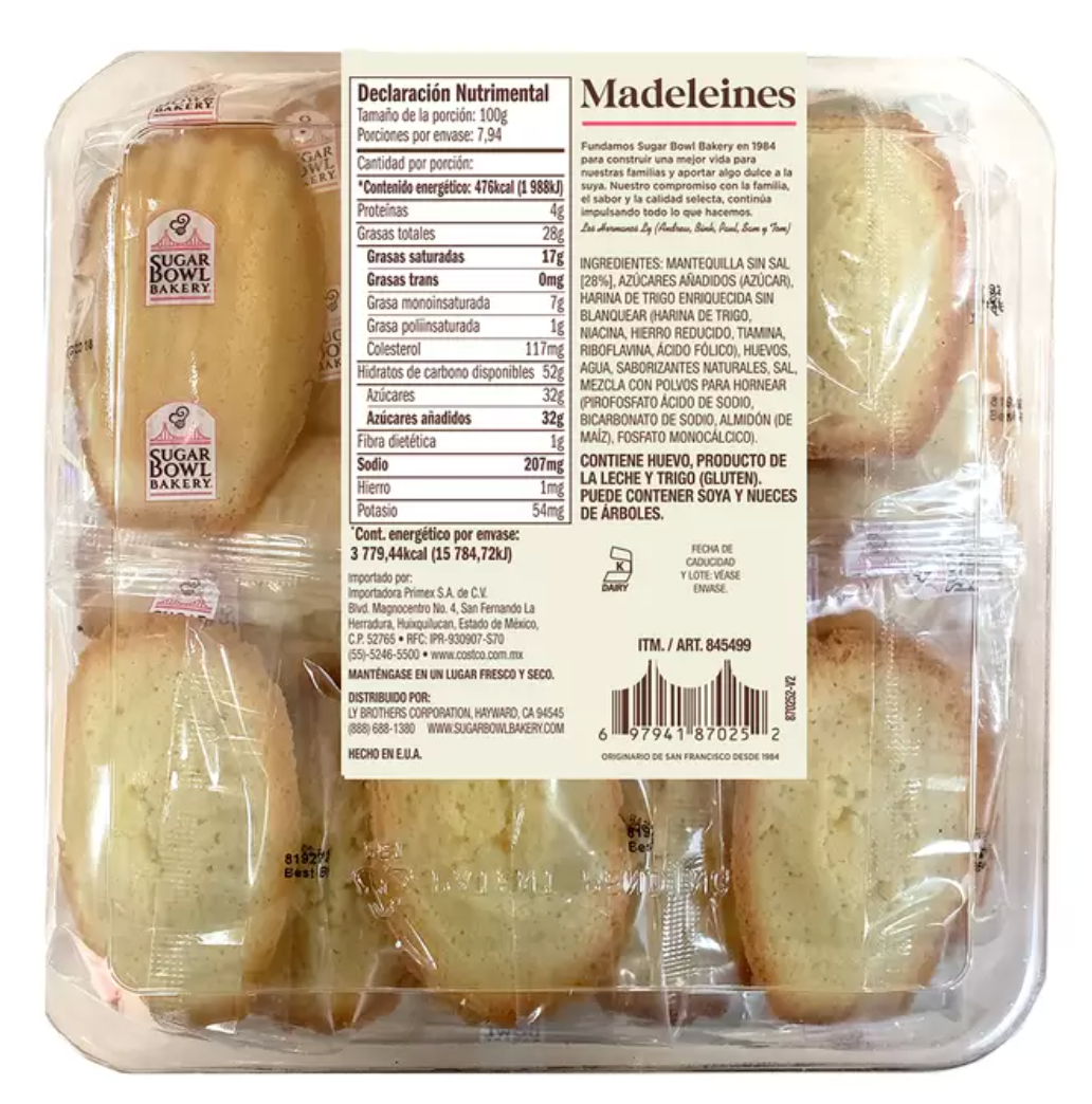 Sugar Bowl Bakery Madalenas 794 grs - .