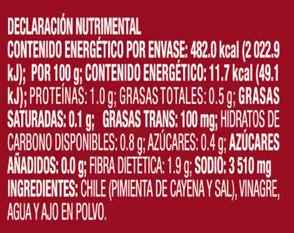 Red Hot Salsa Picante Original 3.7 L - KOZ