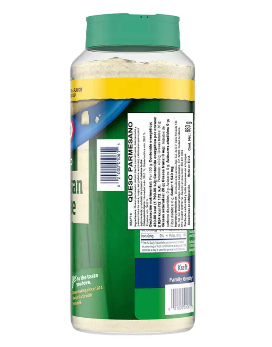 Kraft Queso Parmesano 680 grs - KOZ