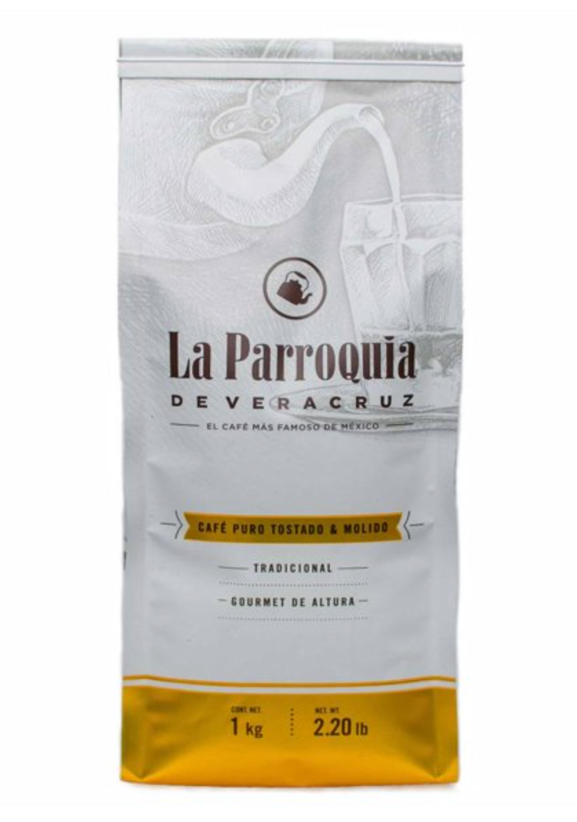 Café Molido La Parroquia de Veracruz Gourmet Puro 1 kg - .