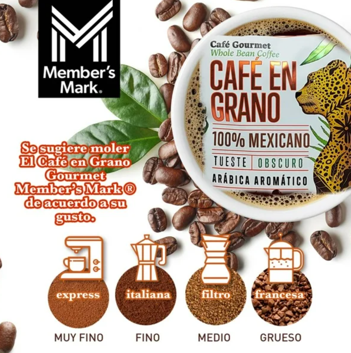 Café de Grano Member's Mark 1 kg