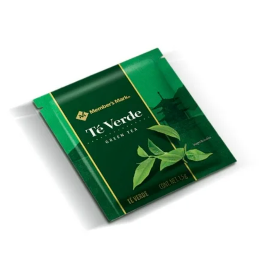 Té Member's Mark Verde 100 sobres de 1.5 g c/u -.